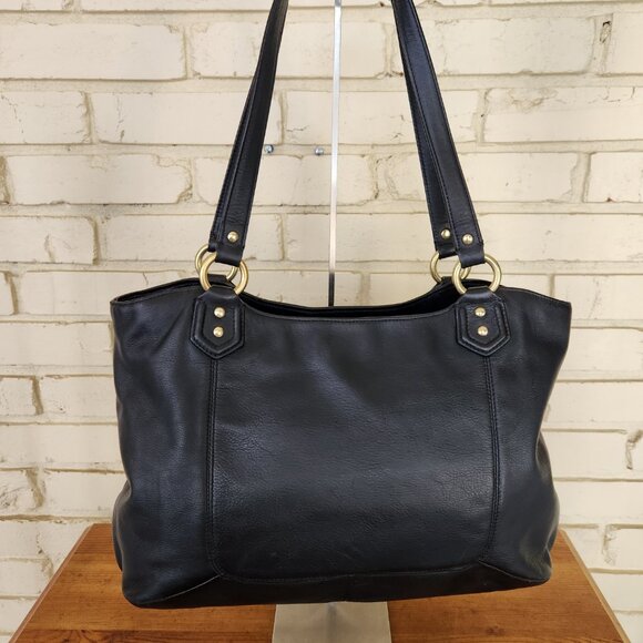 Euc Coach Campbell Belle Black Leather Shoulder Bag Purse - Picture 3 of 15